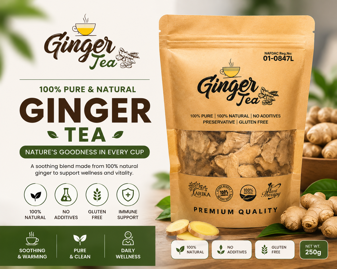 🌿 ARIKA Ginger Tea