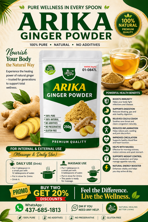 🌿 ARIKA Ginger Powder