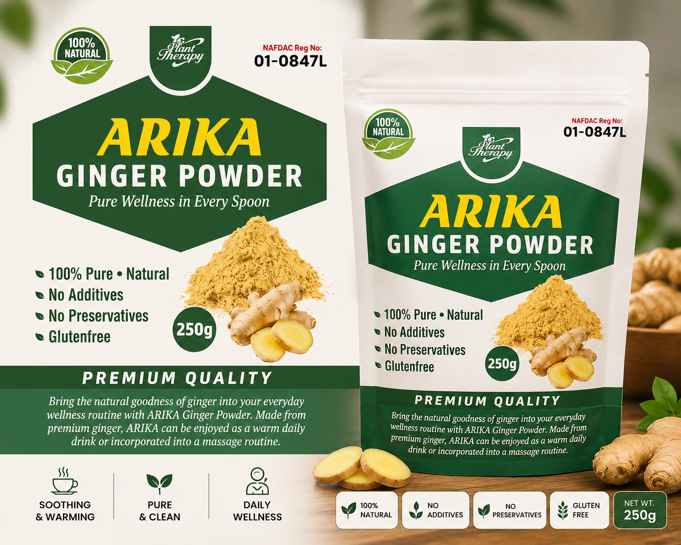 🌿 ARIKA Ginger Powder